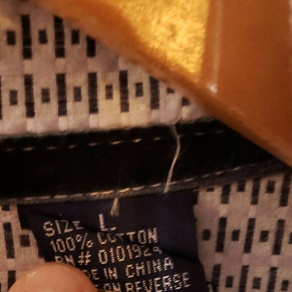 English Laundry Christopher Wick Mens Embroidered Striped Button Down Large - Picture 9 of 9